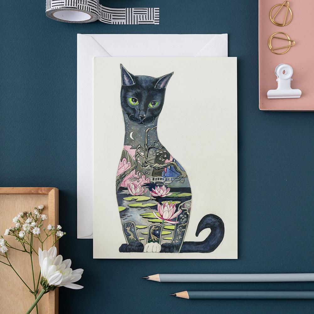 Black Cat - The Nancy Smillie Shop - Art, Jewellery & Designer Gifts Glasgow