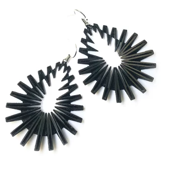 Black Drop Earrings - The Nancy Smillie Shop - Art, Jewellery & Designer Gifts Glasgow