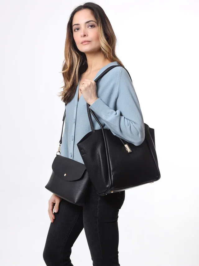 Black Handbag - Reversible Clutch Shoulder Camera - Bags of Bags! - Scotland