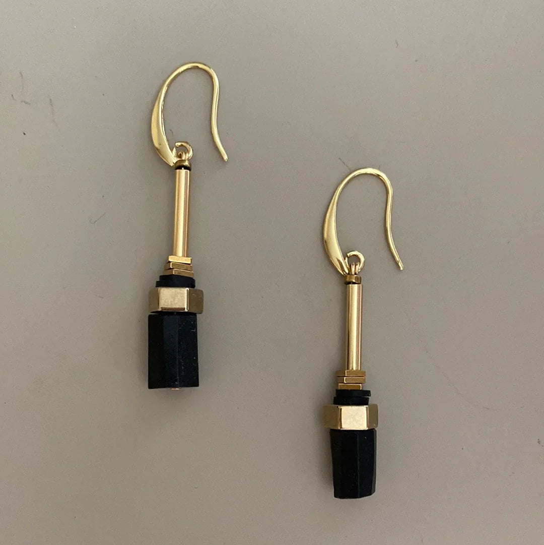 Black hematite Shungit Earring - Jewellery - Scotland