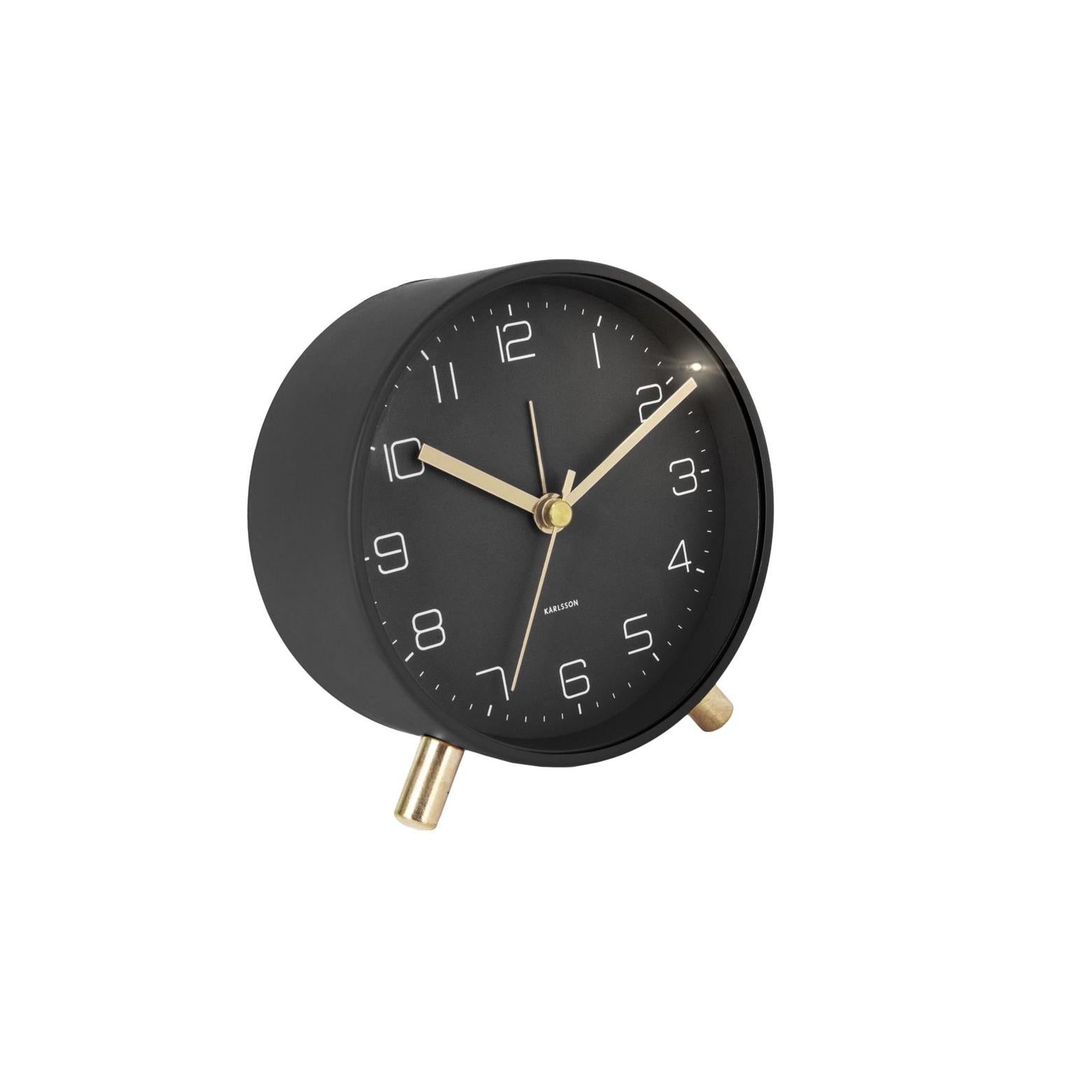 Black Lofty Alarm Clock - The Nancy Smillie Shop - Art, Jewellery & Designer Gifts Glasgow