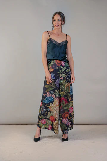 Black Primula Crepe Palazzo Pants - M/L - Clothing - Scotland