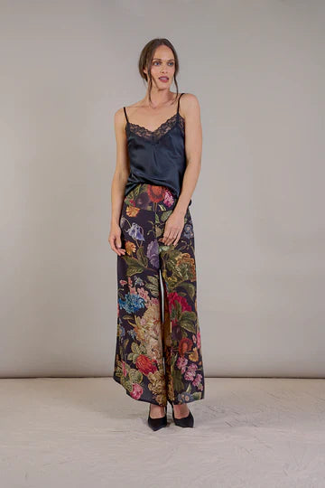 Black Primula Crepe Palazzo Pants - S/M - Clothing - Scotland