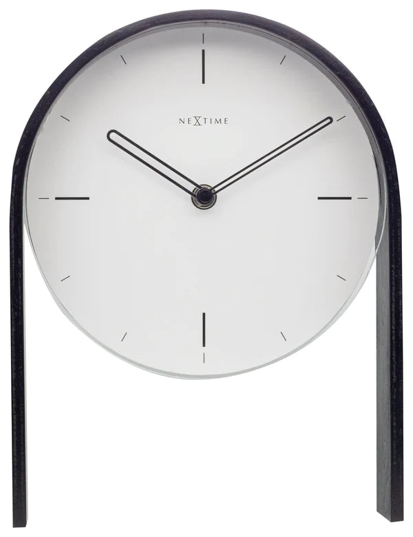 Black Standing Clock With White Face - The Nancy Smillie Shop - Art, Jewellery & Designer Gifts Glasgow