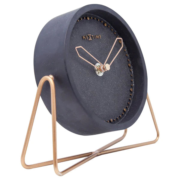 Black Stone Clock - The Nancy Smillie Shop - Art, Jewellery & Designer Gifts Glasgow