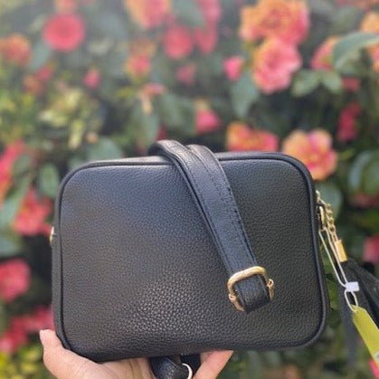 Black Zip Crossbody Bag - The Nancy Smillie Shop - Art, Jewellery & Designer Gifts Glasgow