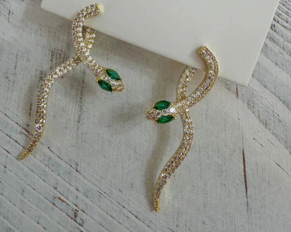 Bling Snake Earrings - Jewellery - Scotland