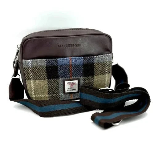 Blue Brown Camera Bag - The Nancy Smillie Shop - Art, Jewellery & Designer Gifts Glasgow