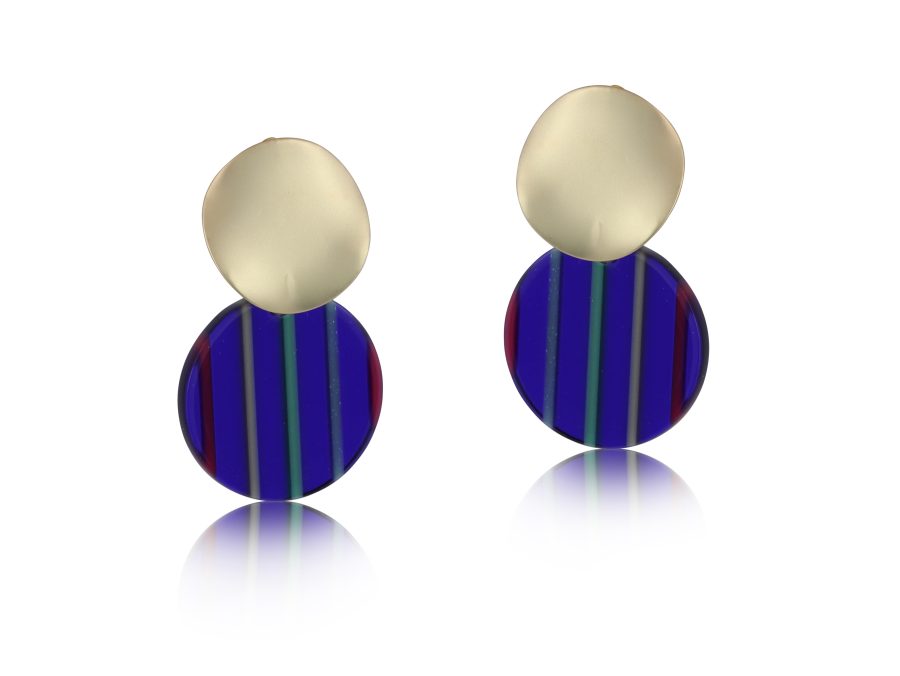 Blue Carine Earrings - The Nancy Smillie Shop - Art, Jewellery & Designer Gifts Glasgow