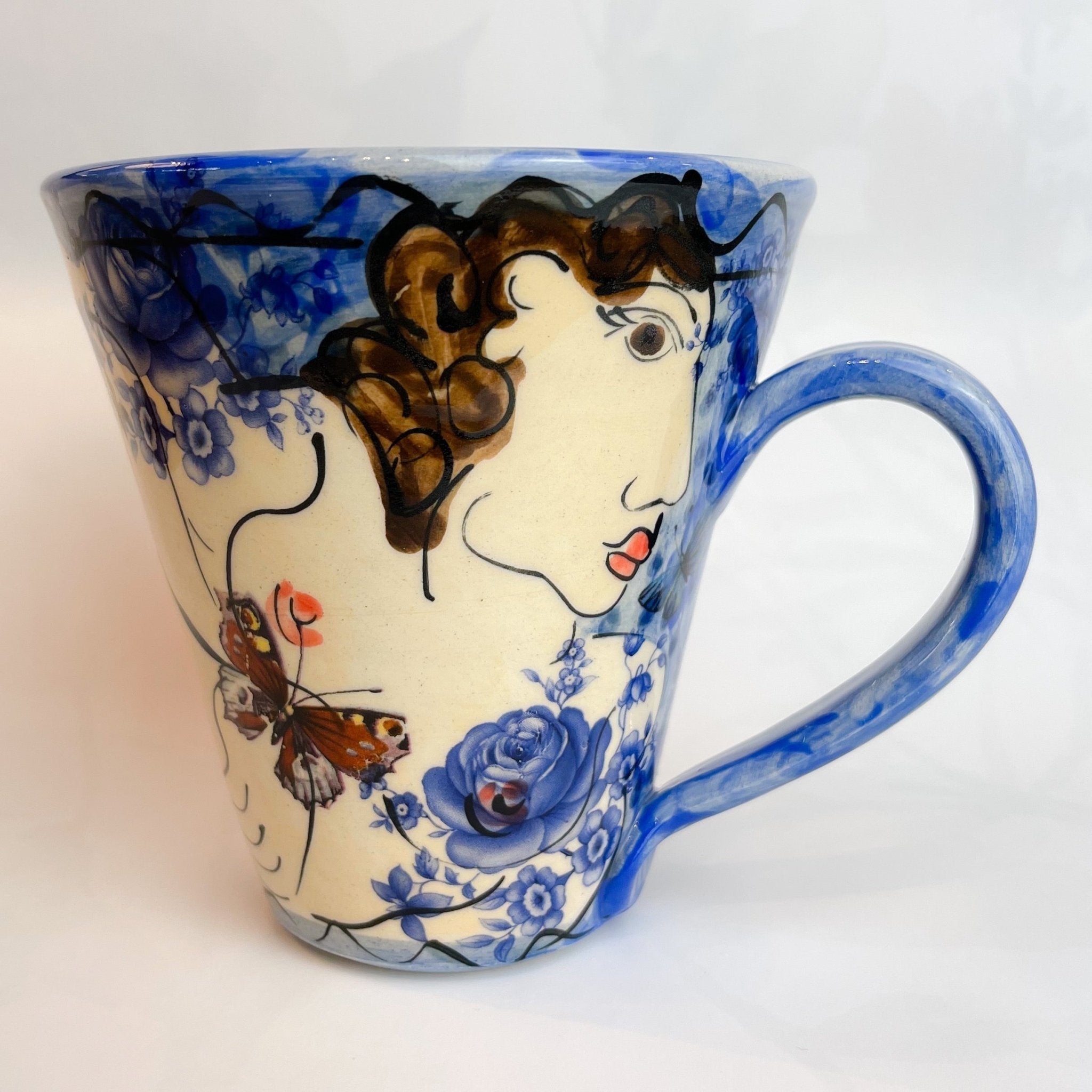 Blue Mug - The Nancy Smillie Shop - Art, Jewellery & Designer Gifts Glasgow