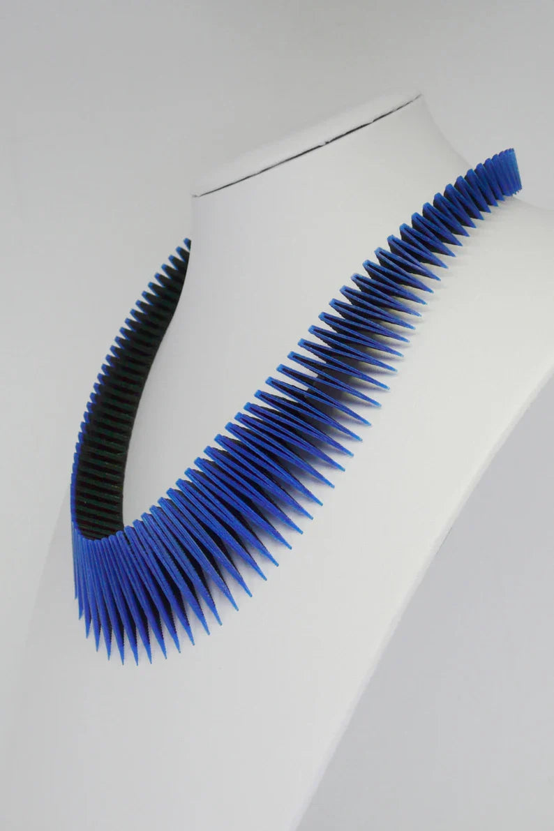 Blue on Black Serpent Necklace | The Nancy Smillie Shop - Art, Jewellery & Designer Gifts Glasgow Scotland