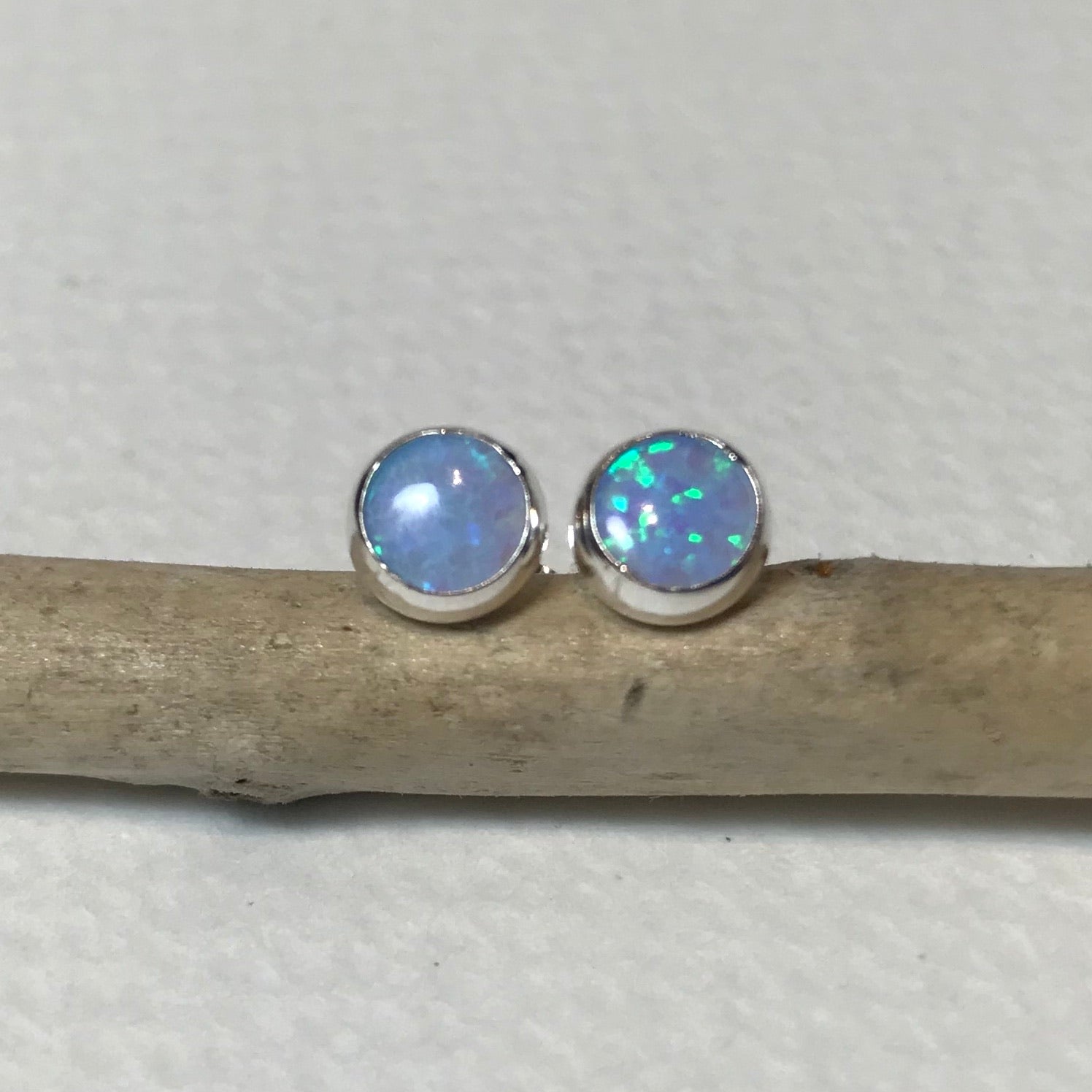 Blue Opal Stud - The Nancy Smillie Shop - Art, Jewellery & Designer Gifts Glasgow