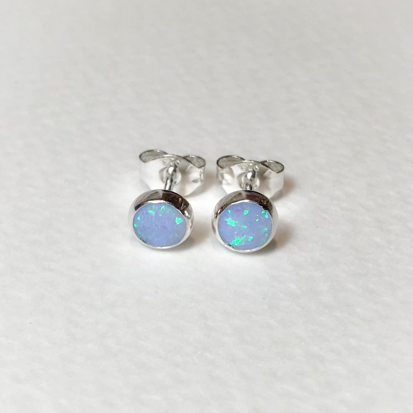Blue Opal Stud - The Nancy Smillie Shop - Art, Jewellery & Designer Gifts Glasgow