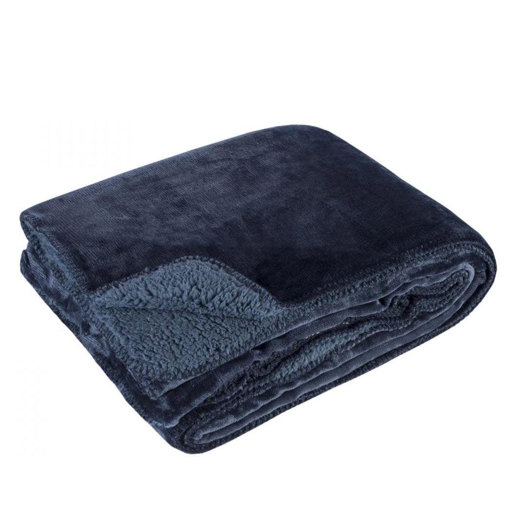 Blue Softest Fleece Throw - The Nancy Smillie Shop - Art, Jewellery & Designer Gifts Glasgow