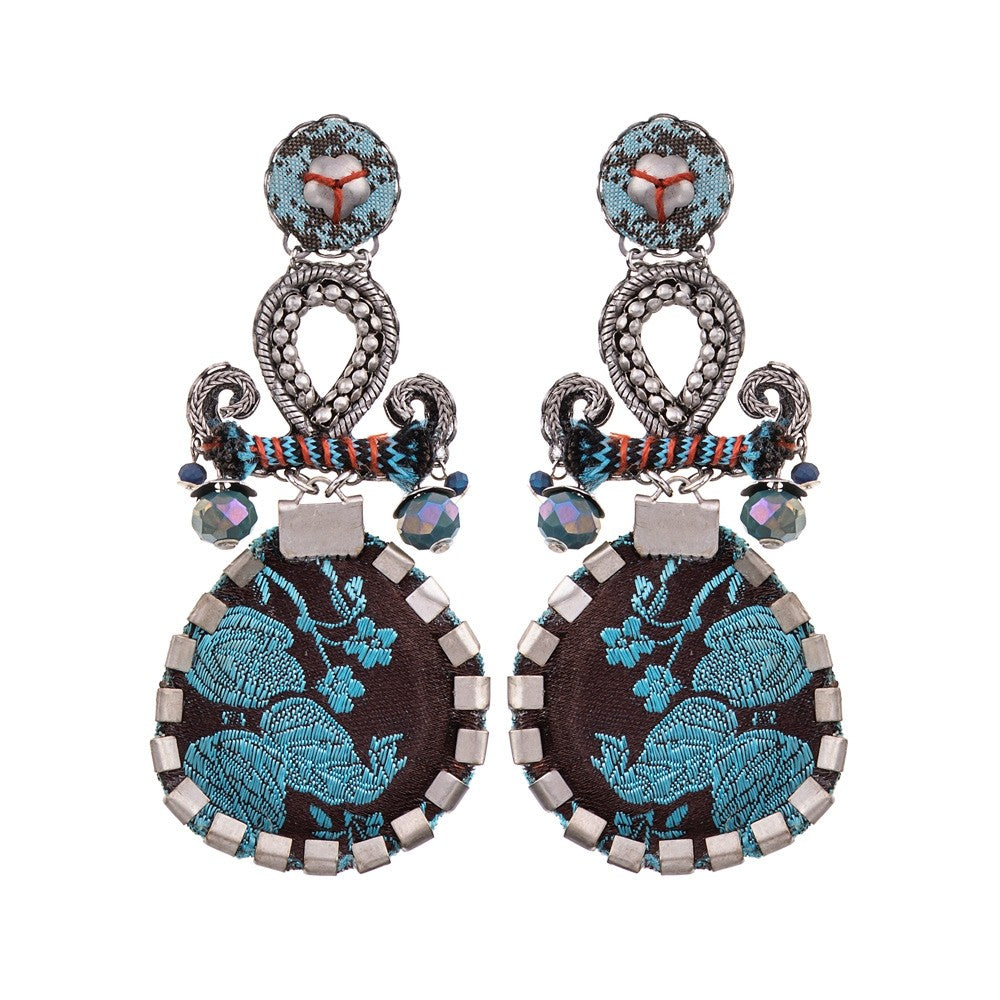 Blue Space Lucy Earrings - The Nancy Smillie Shop - Art, Jewellery & Designer Gifts Glasgow