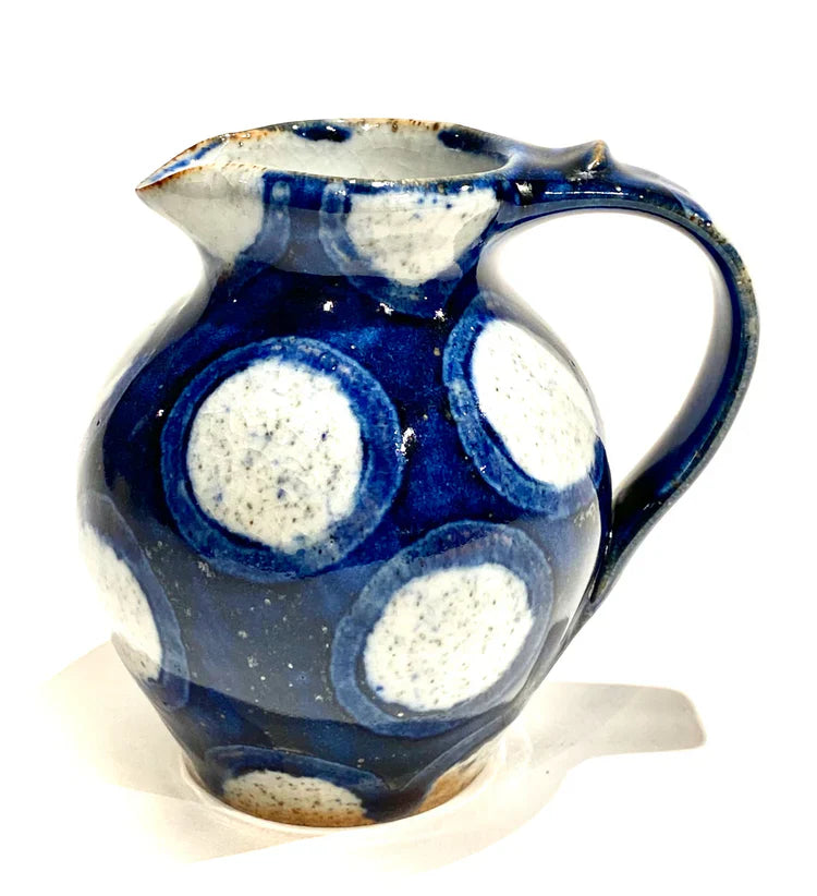 Blue Spots Cream Jug - The Nancy Smillie Shop - Art, Jewellery & Designer Gifts Glasgow