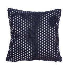 Blue Stitched Cushion - The Nancy Smillie Shop - Art, Jewellery & Designer Gifts Glasgow