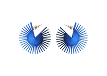 Blue Wheel Earrings - The Nancy Smillie Shop - Art, Jewellery & Designer Gifts Glasgow