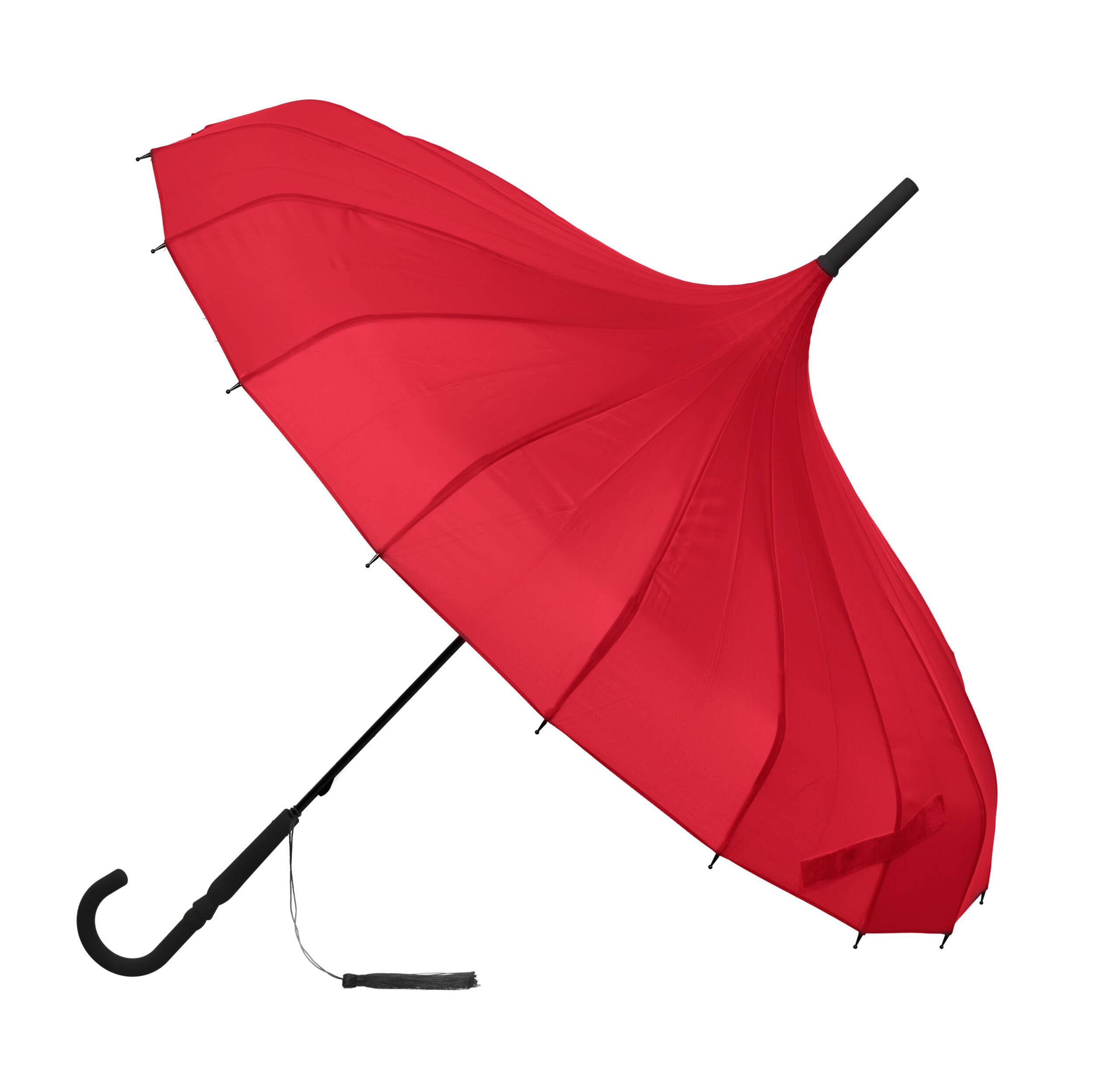 Boutique Classic Pagoda Umbrella in Red - The Nancy Smillie Shop - Art, Jewellery & Designer Gifts Glasgow