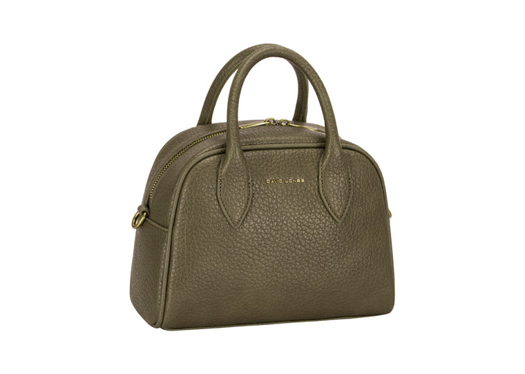 Bowling Style Bag Khaki | The Nancy Smillie Shop - Art, Jewellery & Designer Gifts Glasgow Scotland