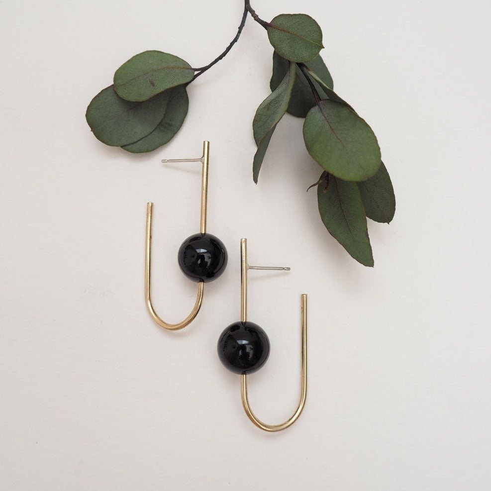 Brass Bar Studs - The Nancy Smillie Shop - Art, Jewellery & Designer Gifts Glasgow