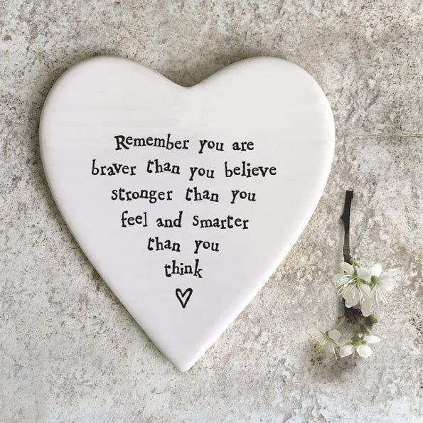 "Braver" Porcelain Coaster - The Nancy Smillie Shop - Art, Jewellery & Designer Gifts Glasgow