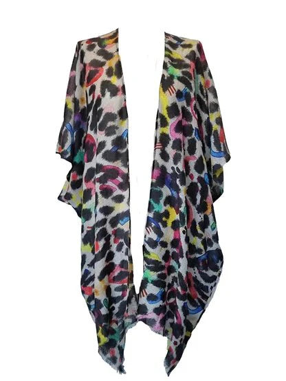 Bright Leopard Kaftan - The Nancy Smillie Shop - Art, Jewellery & Designer Gifts Glasgow