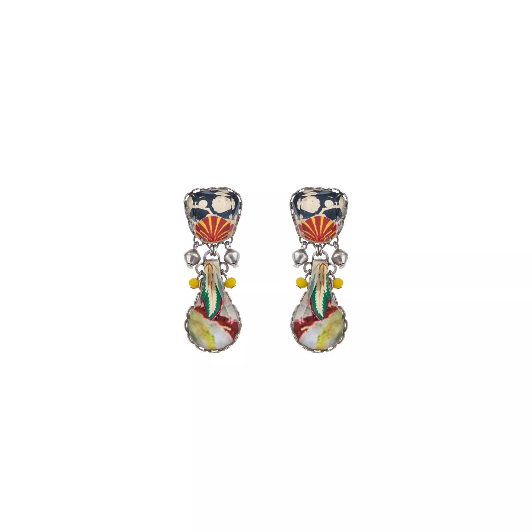 Bright Sunset Apollonia Earrings - The Nancy Smillie Shop - Art, Jewellery & Designer Gifts Glasgow