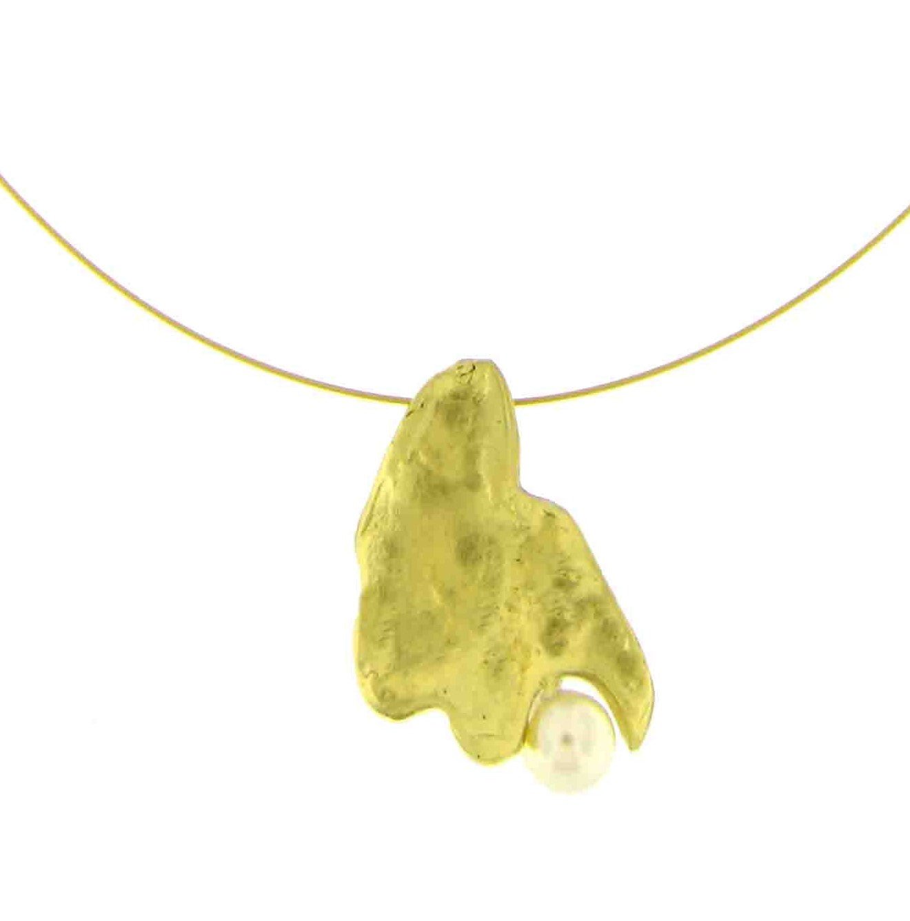 Bronze & Pearl Necklace - The Nancy Smillie Shop - Art, Jewellery & Designer Gifts Glasgow