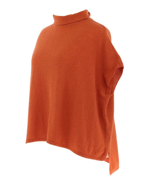 Burnt Orange Cashmere Blend Tunic - The Nancy Smillie Shop - Art, Jewellery & Designer Gifts Glasgow