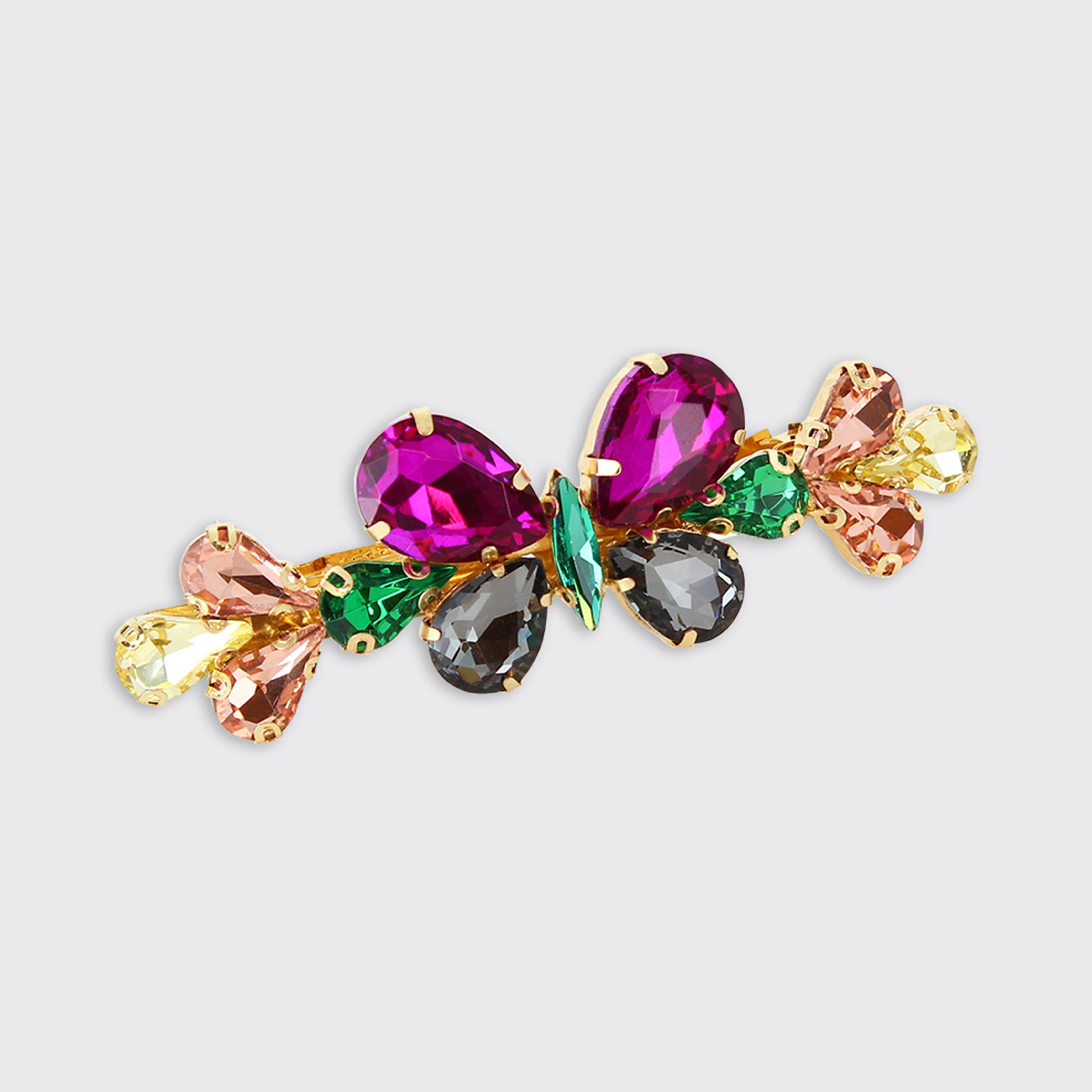 Butterfly Jewelled Hair Clip: Green - Gifts Under £10 - Scotland