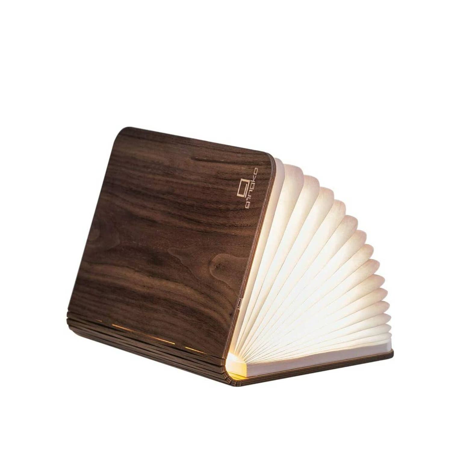 Natural Wood Smart Book Light: Walnut / Mini
