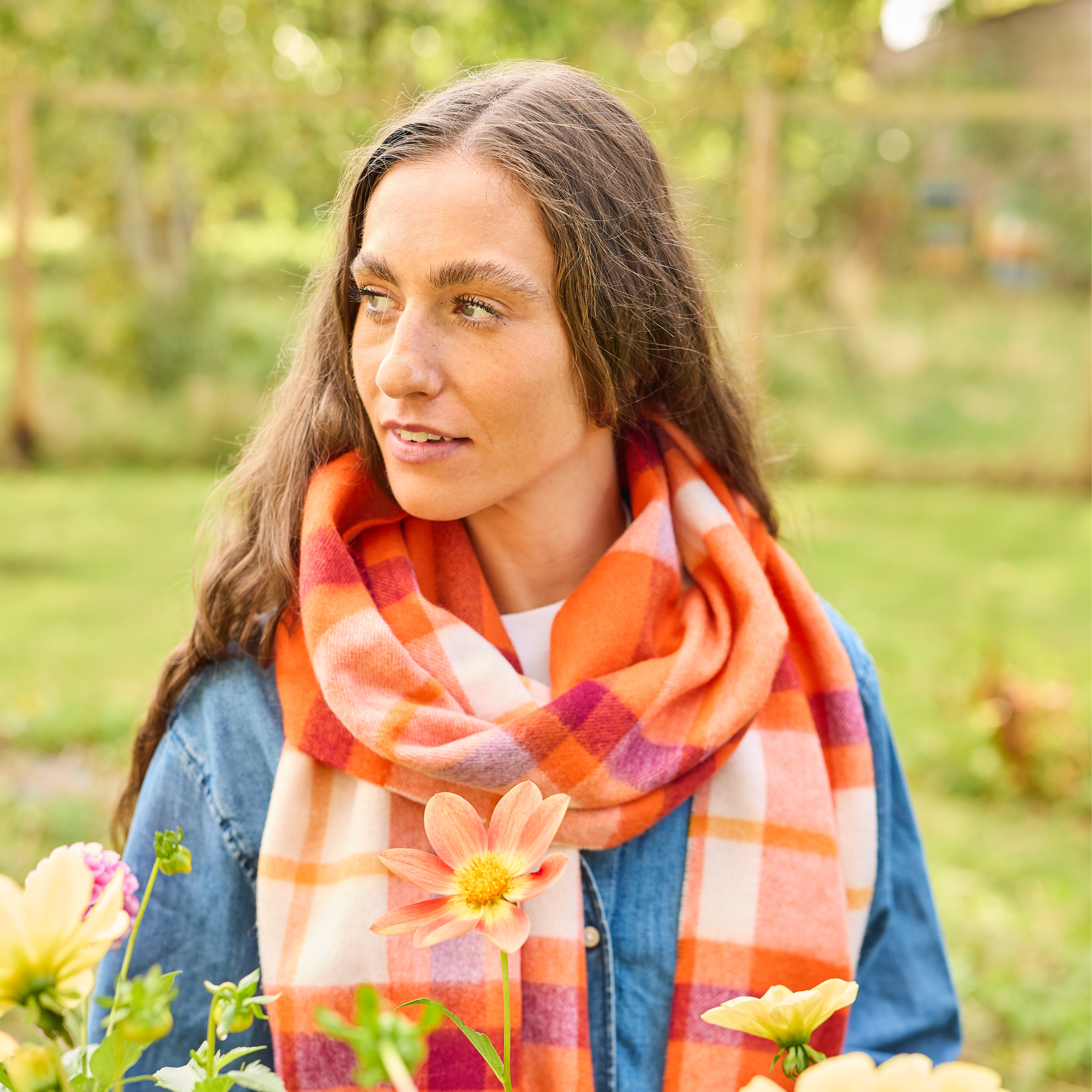 Limited Edition: Lambswool Scarf Autumn Check