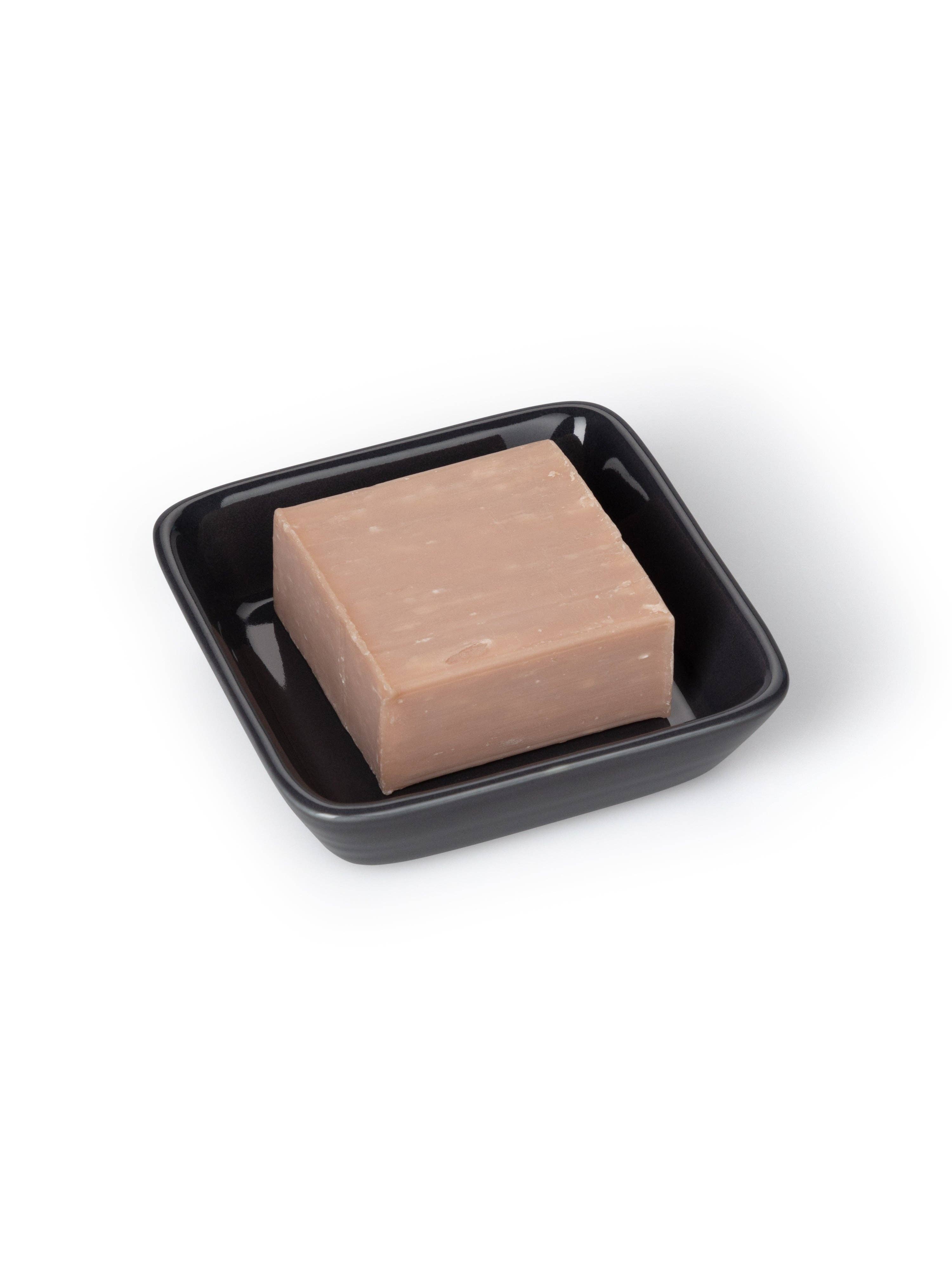 Porcelain Soap Dish | Charcoal