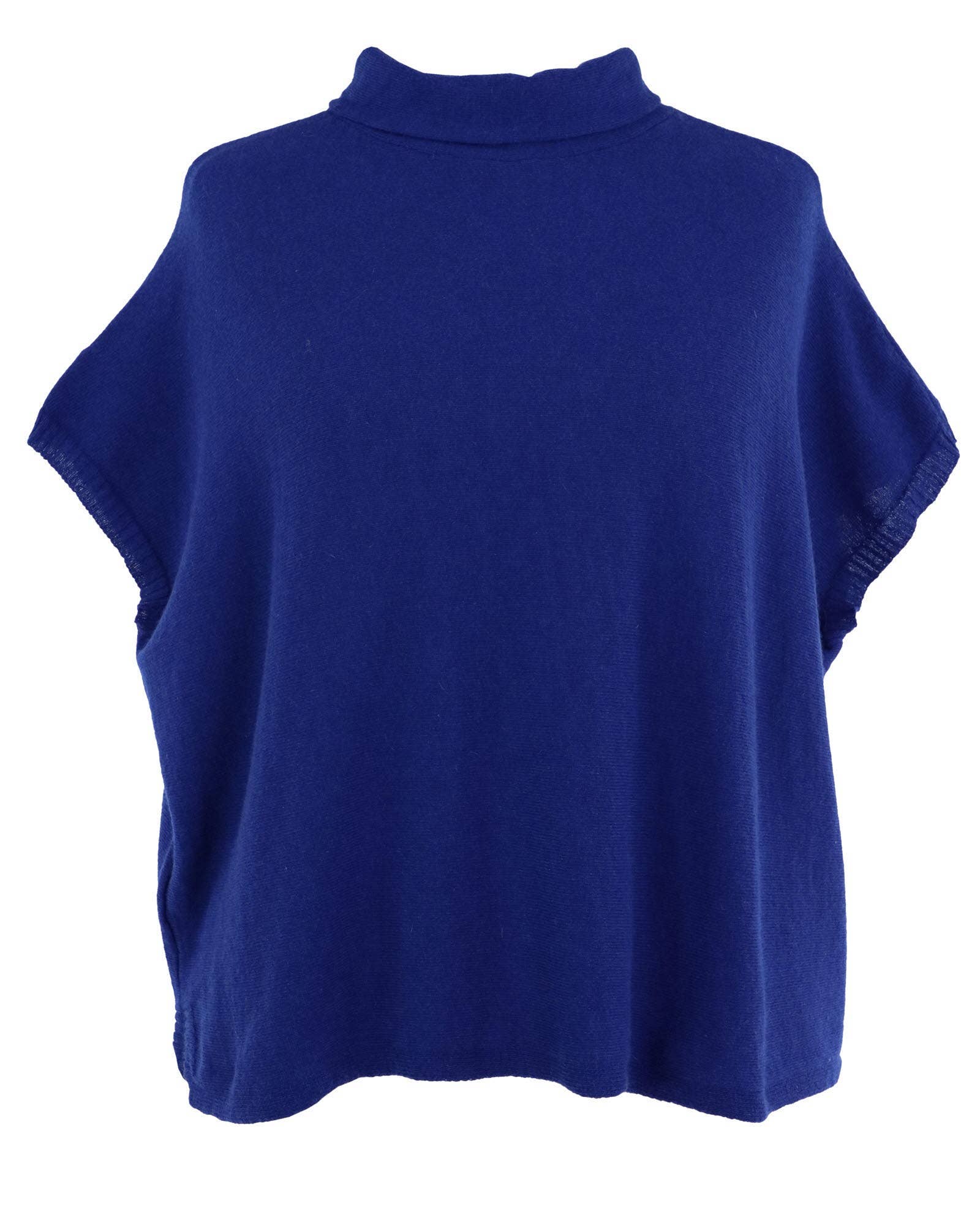Classic Cashmere Blend Tunic: Royal Blue