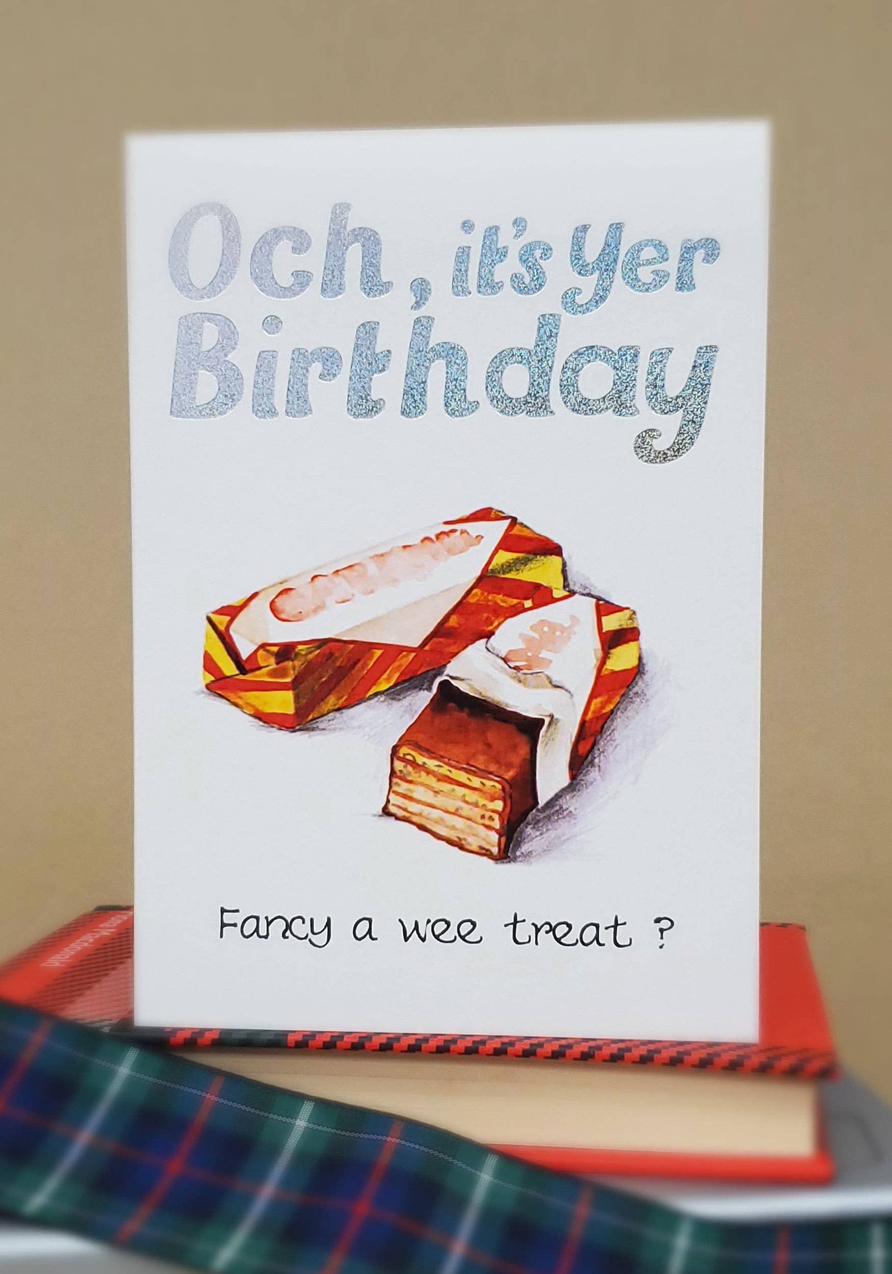 BIRTHDAY Caramel Wafer Card