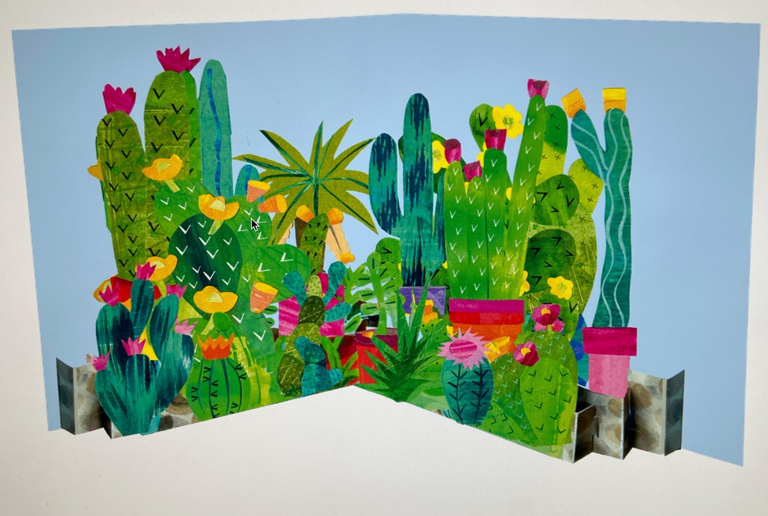 Cactus Pop Up Card - The Nancy Smillie Shop - Art, Jewellery & Designer Gifts Glasgow