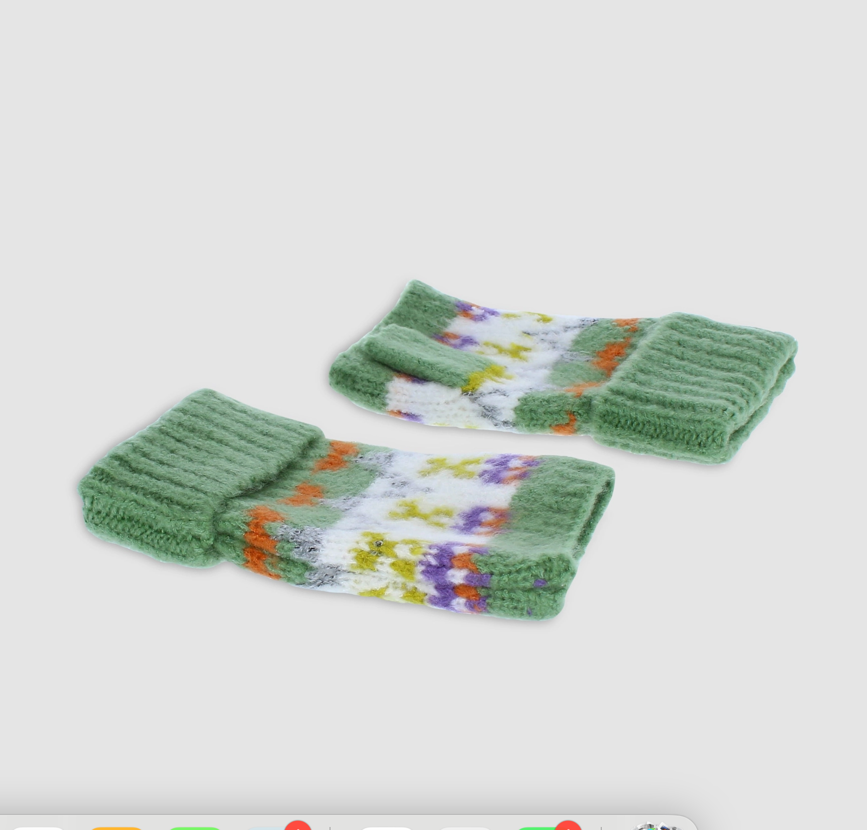 Carla Fingerless Gloves - Green - Scotland