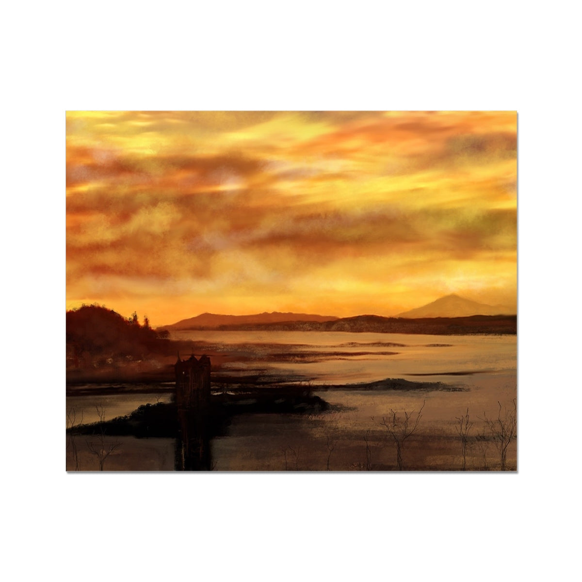 Castle Stalker Dusk Artist Proof Collector Print - All Art Prints - Scotland