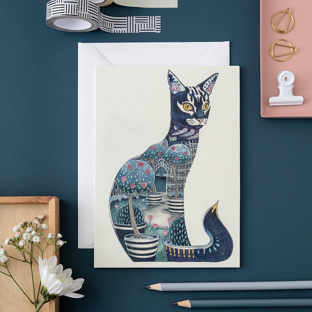 Cat at Night - The Nancy Smillie Shop - Art, Jewellery & Designer Gifts Glasgow