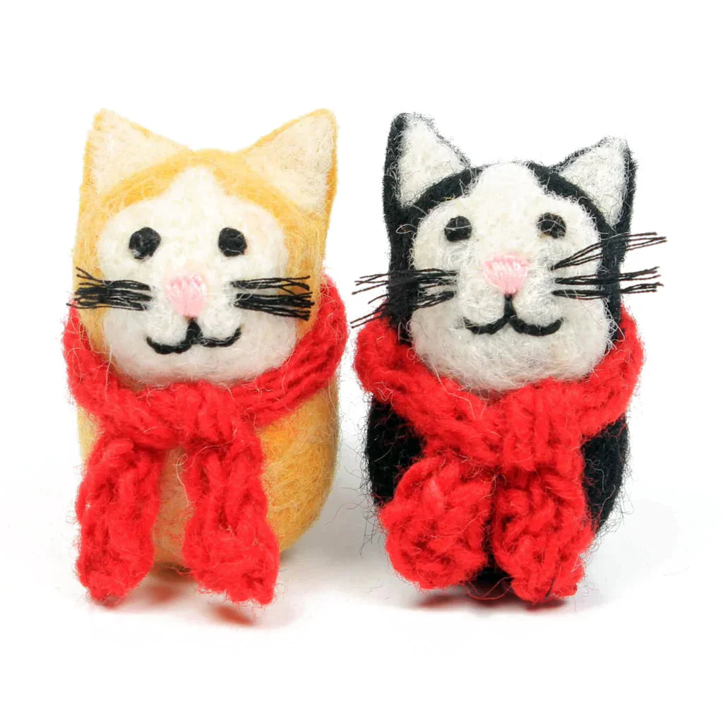 Cat in Scarf Decoration - The Nancy Smillie Shop - Art, Jewellery & Designer Gifts Glasgow