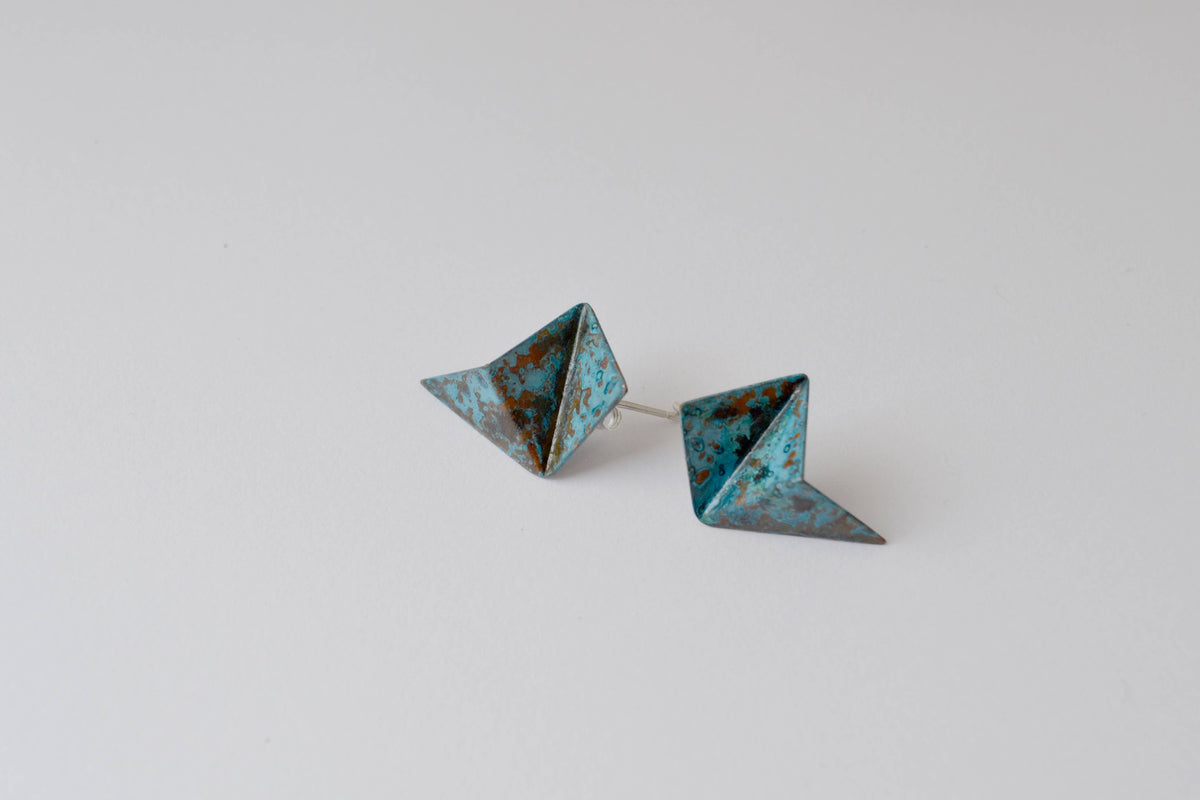 Origami Stud Earrings: Design 1