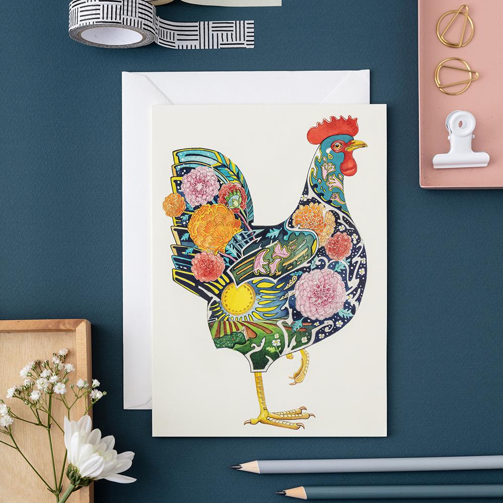 Chicken Card - The Nancy Smillie Shop - Art, Jewellery & Designer Gifts Glasgow