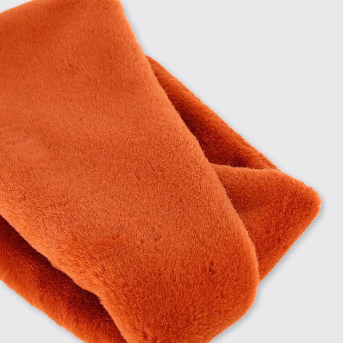 Chunky Faux Fur Snood in Burnt Orange | The Nancy Smillie Shop - Art, Jewellery & Designer Gifts Glasgow Scotland