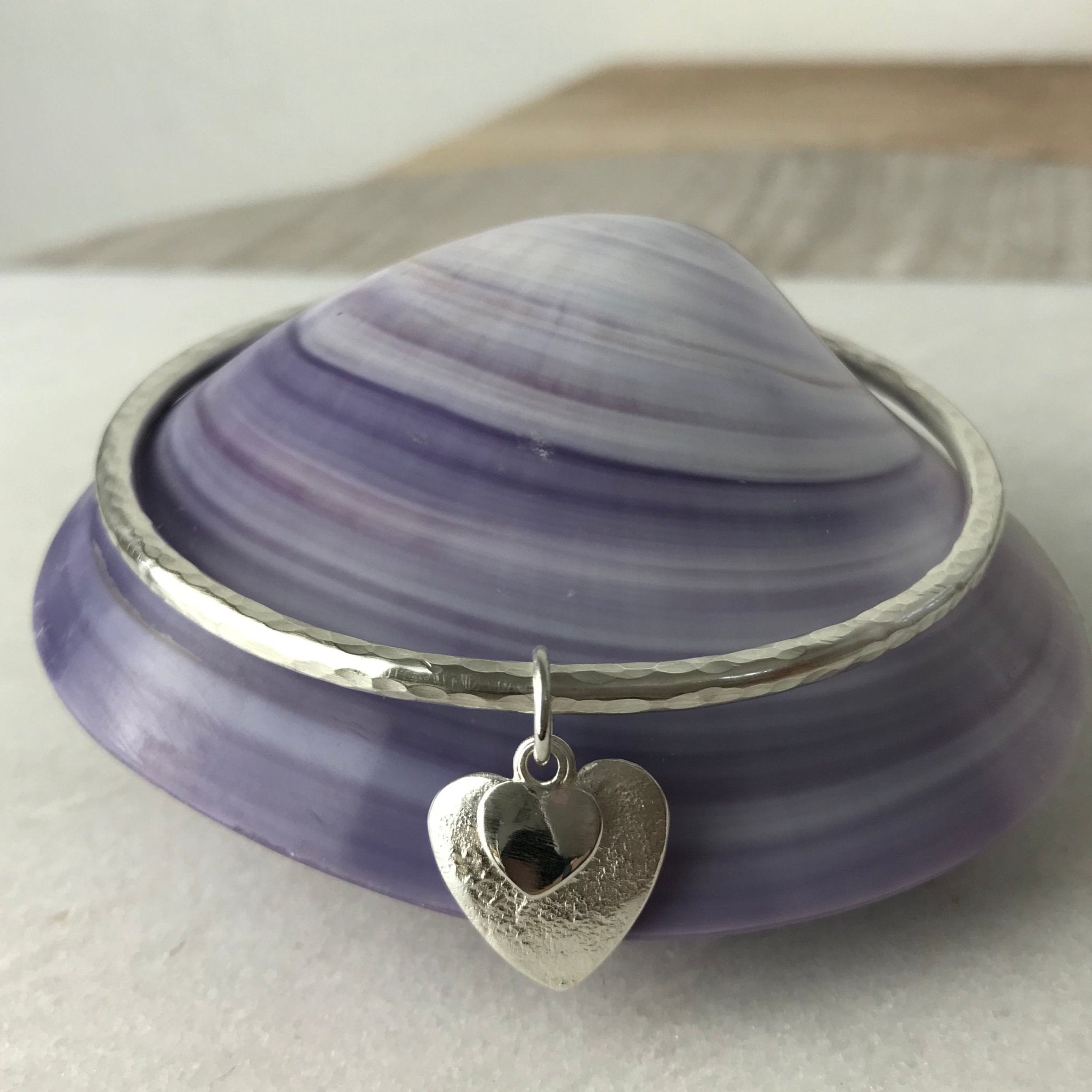 Chunky Heart Bangle - The Nancy Smillie Shop - Art, Jewellery & Designer Gifts Glasgow