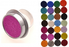 Circular Ring with Interchangeable Felt | The Nancy Smillie Shop - Art, Jewellery & Designer Gifts Glasgow Scotland