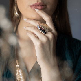 Clarity Purple Ring - The Nancy Smillie Shop - Art, Jewellery & Designer Gifts Glasgow