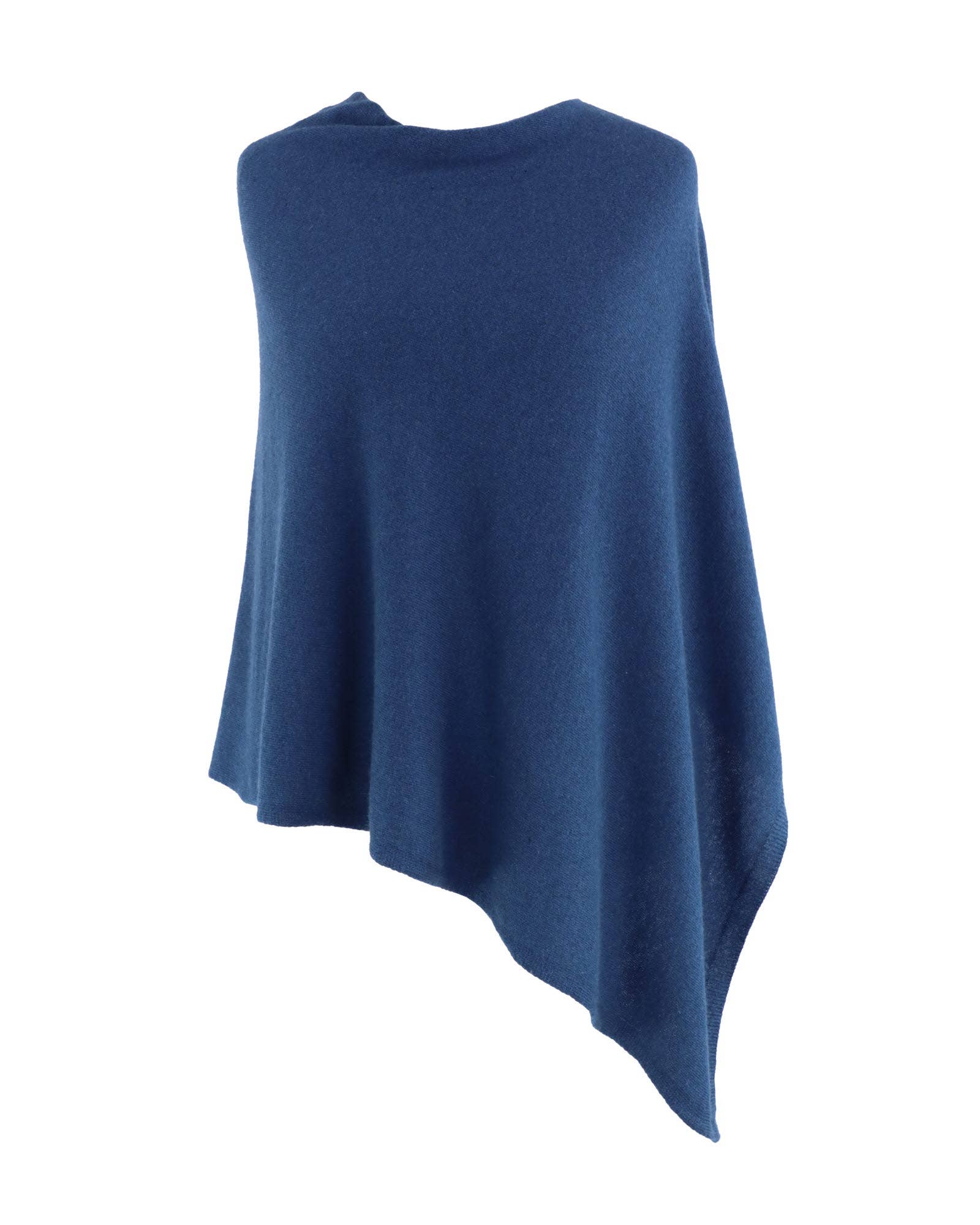 Classic Cashmere Blend Poncho: Silver | The Nancy Smillie Shop - Art, Jewellery & Designer Gifts Glasgow Scotland