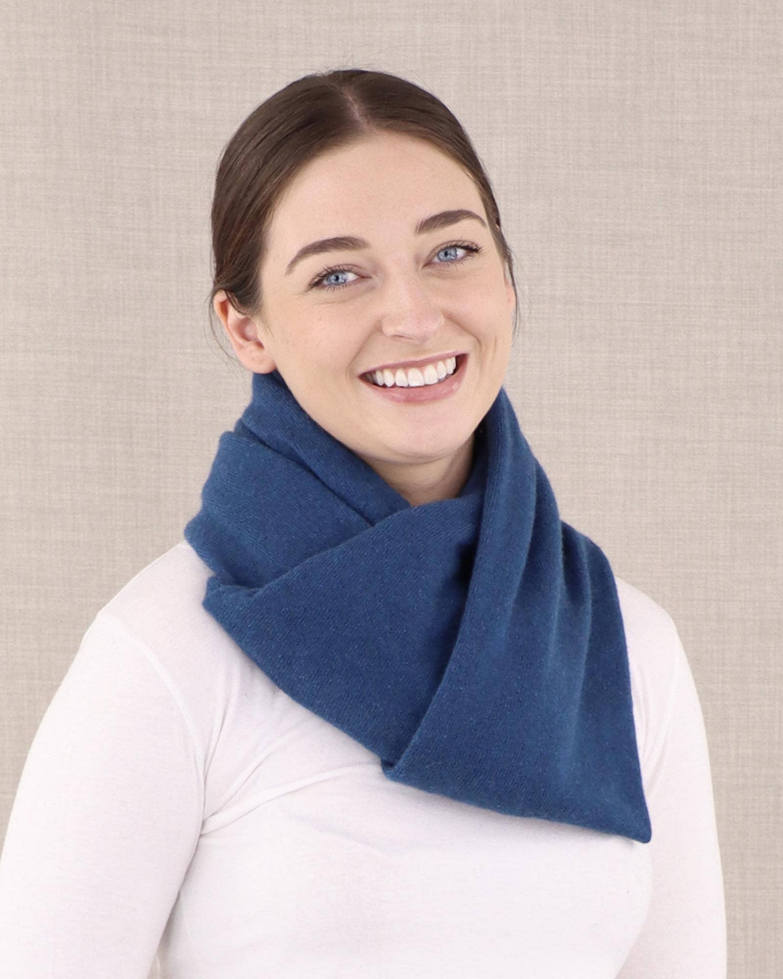 Classic Cashmere Blend Poncho: Silver | The Nancy Smillie Shop - Art, Jewellery & Designer Gifts Glasgow Scotland