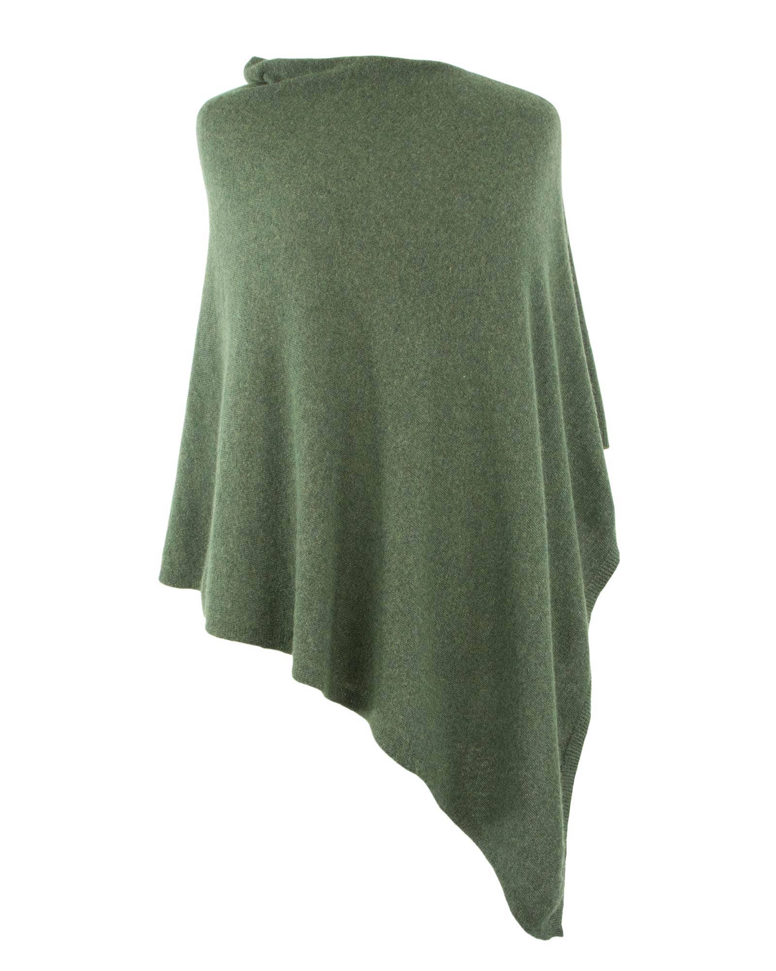 Classic Cashmere Blend Poncho: Silver | The Nancy Smillie Shop - Art, Jewellery & Designer Gifts Glasgow Scotland